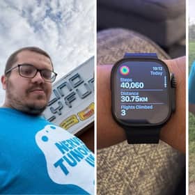 Ingoldmells man Tommy Stevens is walking 40,000 steps a day this month to raise money for Nerve Tumours UK.