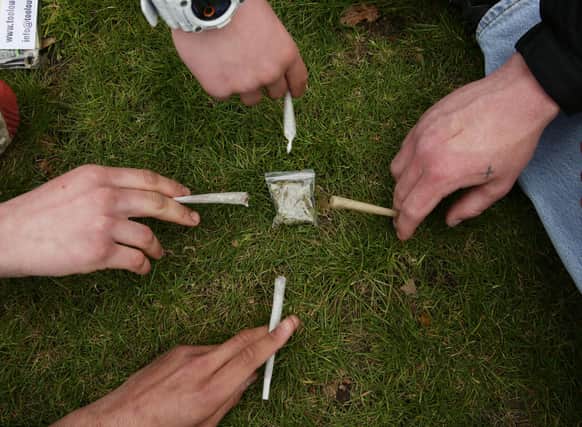 A '420 Celebration' pro-cannabis event organised by Norml-UK, a group seeking to reform British cannabis laws - at Speakers' Corner in Hyde Park, central London.