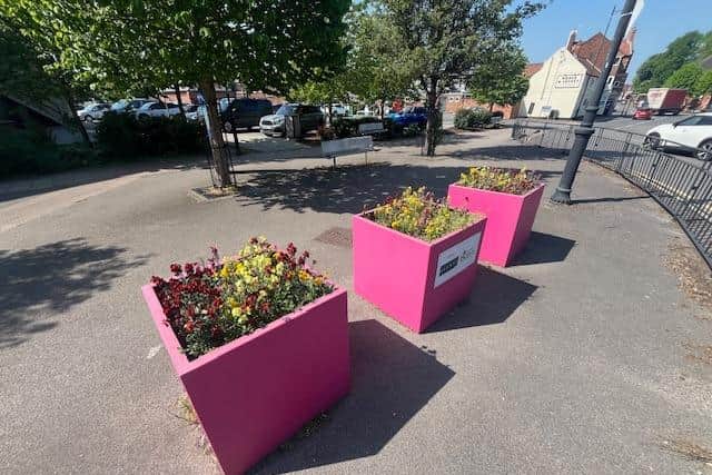 The planters on Roseway in Gainsborough