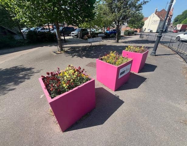 The planters on Roseway in Gainsborough