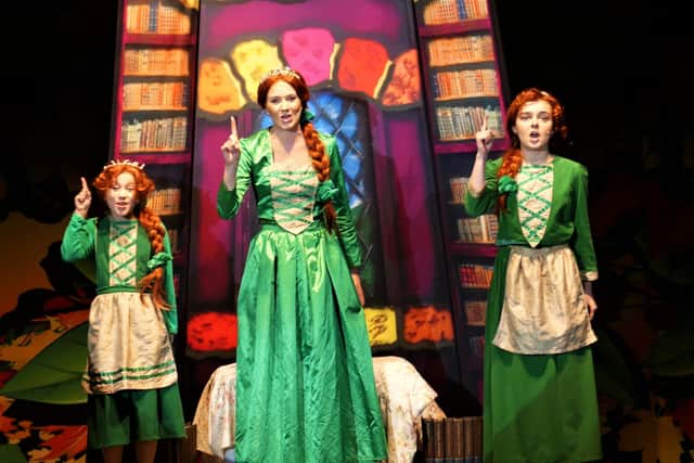 Princess Fiona as a child, teen and adult.