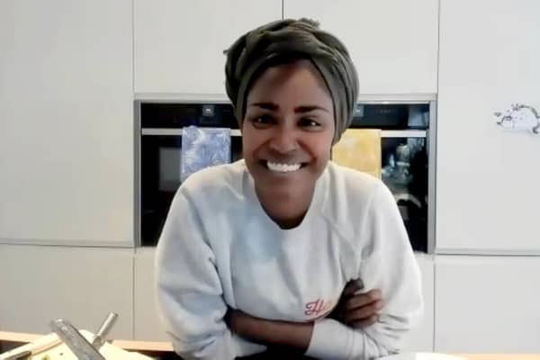 TV personality and chef Nadiya Hussain, who welcomed Luke Boatright and his supper club collaborator Ayala Daly on to her latest show, 'Cook Once, Eat Twice'. (PHOTO BY: Getty Images)