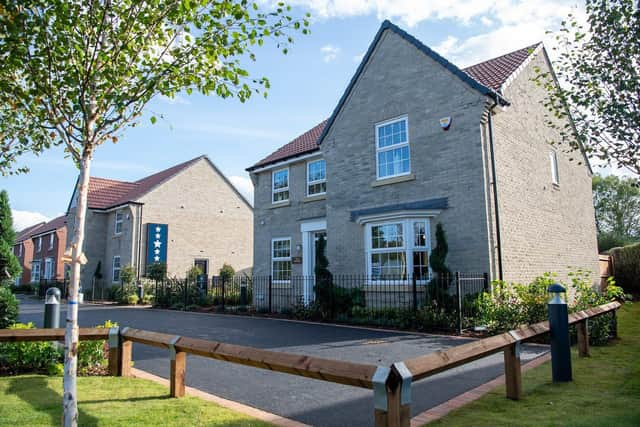 Typical street scene at David Wilson Homes' Pastures Place development