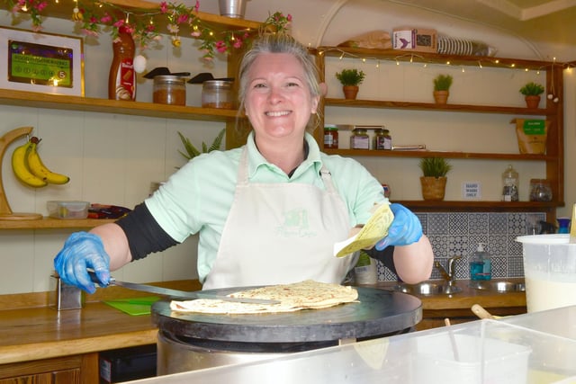 Melanie Strickland of Flippin Crepes, Spridlington. Photo: David Dawson