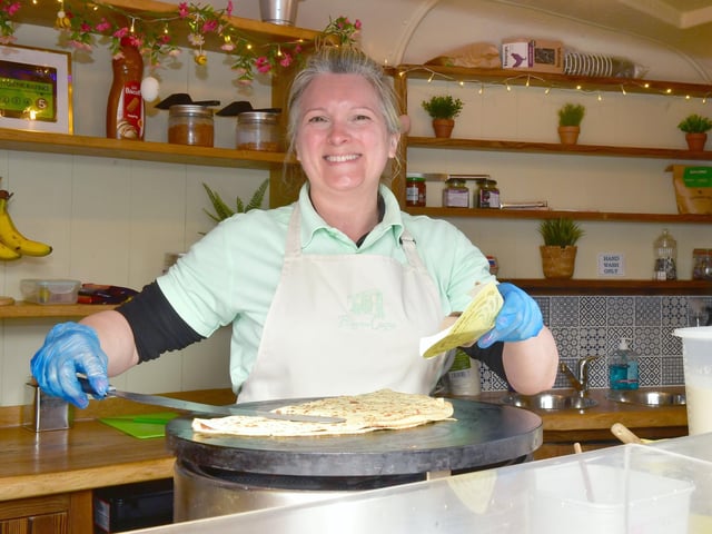 Melanie Strickland of Flippin Crepes, Spridlington. Photo: David Dawson