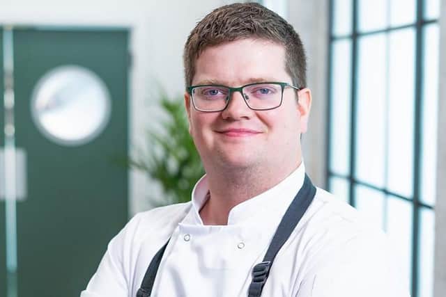 Gareth Bartram, the acclaimed chef at The Auction House restaurant in Louth, pictured as he appeared on the BBC TV show, 'The Great British Menu'.