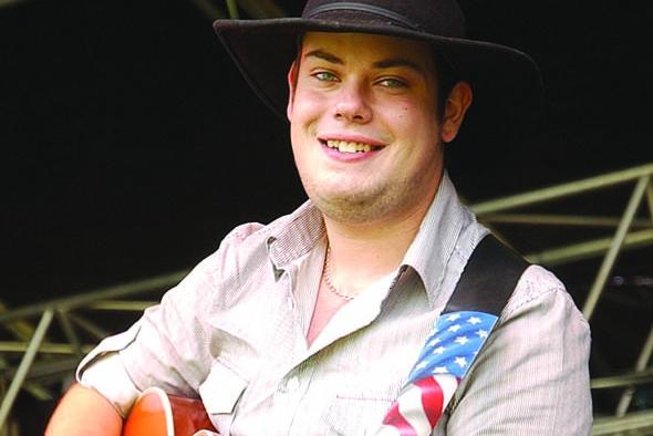 Richard Palmer, performing.