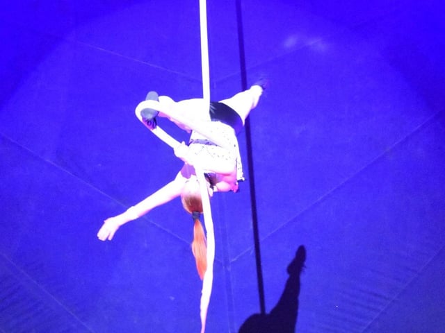 A breathtaking performance high up in the Big Top.
