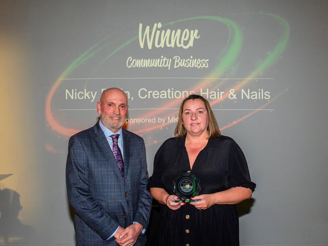 Community Business Award winner - Nicky Edlin and Creations Hair and Nails, Skellingthorpe. Picture: Chris Vaughan Photography for NKDC