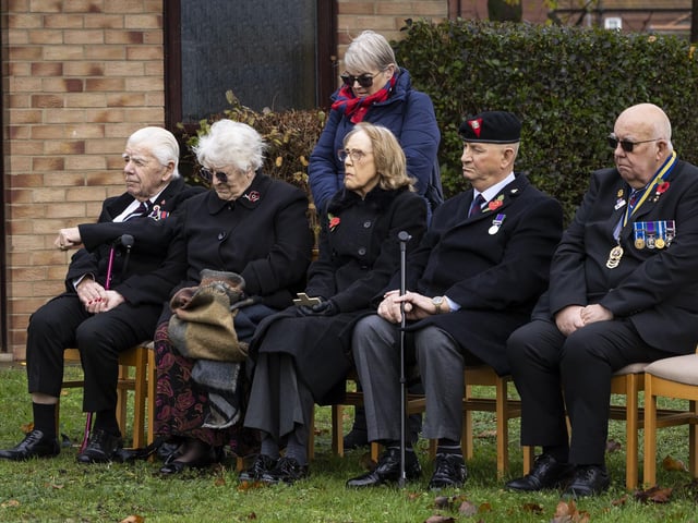 Local veterans also attended the service. Photo: AS1 Shauna Martin RAF