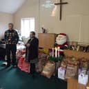 Items are being collected for Christmas stockings at Spilsby Christian Fellowship Church.