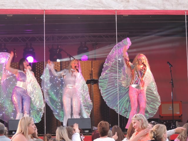 Here We Go Again Abba tribute act at Heckington Show concert.