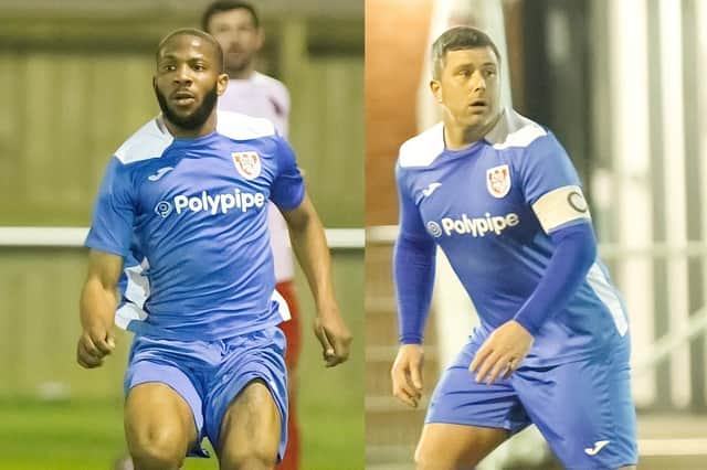 Molice Harry (left) and Scott Lowman were joint Horncastle man-of-the-match on Saturday.