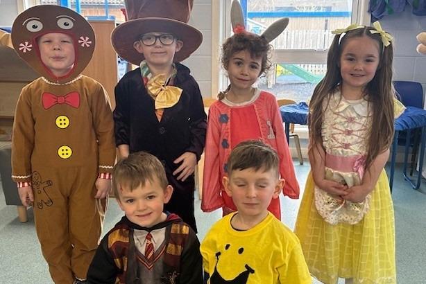 Diamond Class on World Book Day at Winchelsea School, Ruskington.