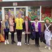 Colourful characters from World Book Day.