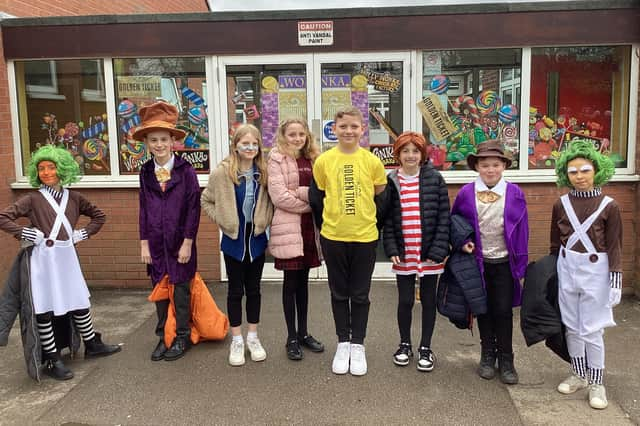 Colourful characters from World Book Day.