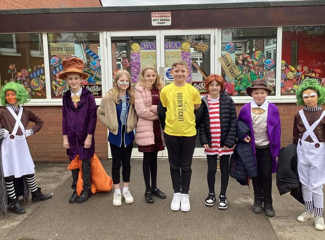 Colourful characters from World Book Day.