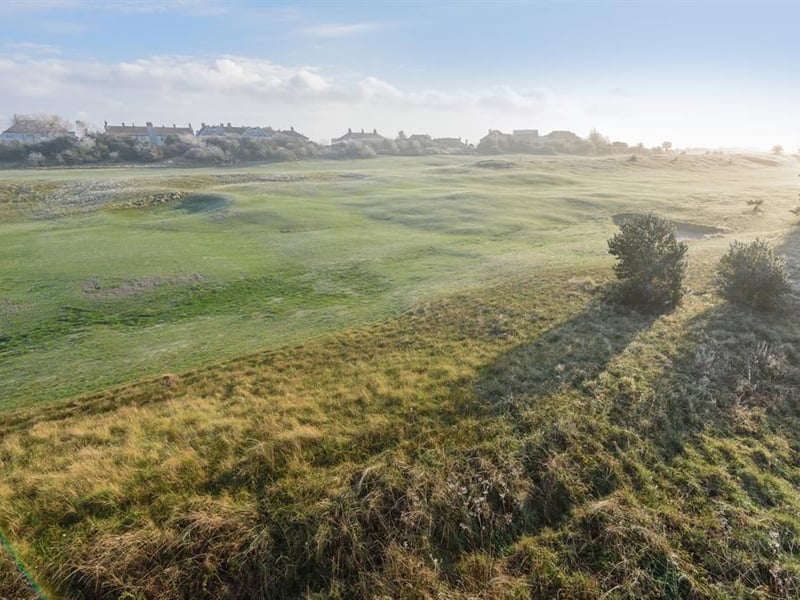 The view of the golf course.