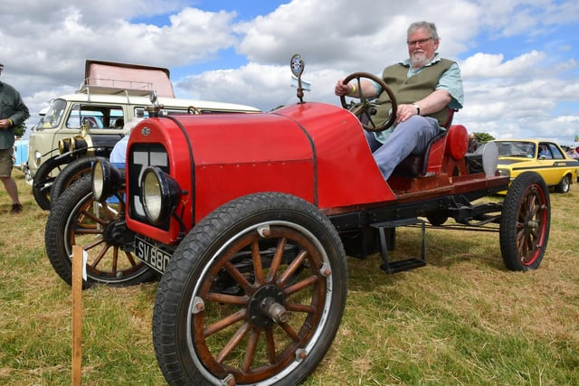 Neil Brandreth of Great Hale with his 1914 Chevrolet 490