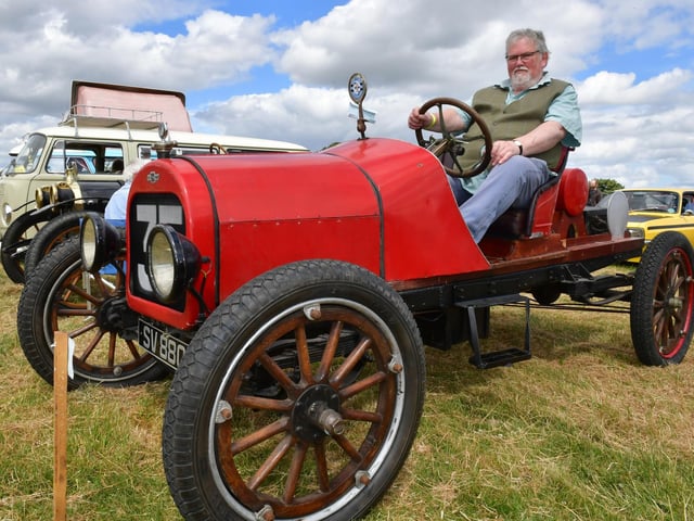 Neil Brandreth of Great Hale with his 1914 Chevrolet 490
