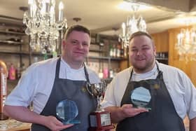 Head Chef of The Admiral Rodney, Lee Hall with sous chef Sean Chamberlain.