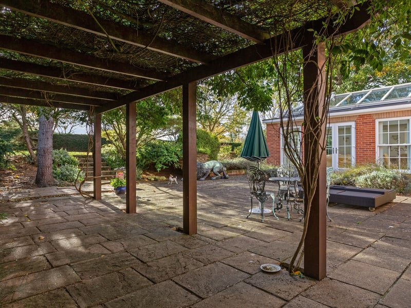 The patio.