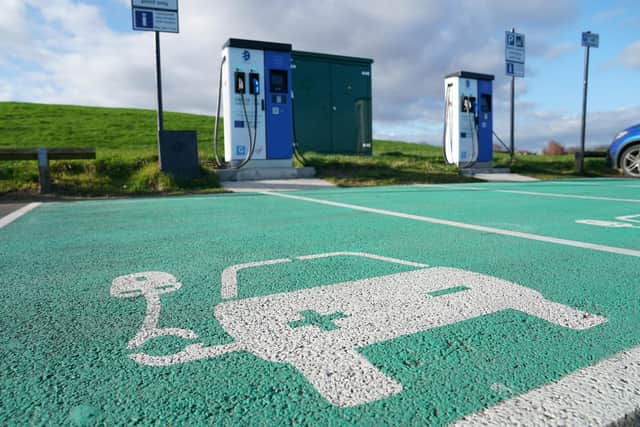 File photo dated 4/2/2020 of electric vehicle charging points at Tynemouth. The Government should create an independent watchdog to regulate electric car charging prices and ensure widespread chargepoints across the UK, an industry group has said. Figures from the Society of Motor Manufacturers and Traders (SMMT) show plug-in vehicles accounted for more than one in six new cars registered in the UK last year. Issue date: Wednesday February 16, 2022.