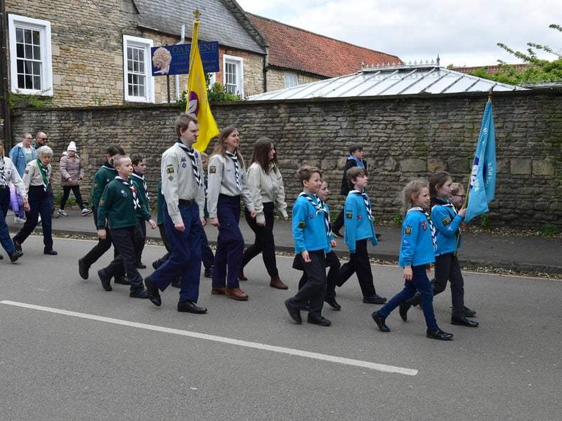 St George's Day parade in Sleaford.