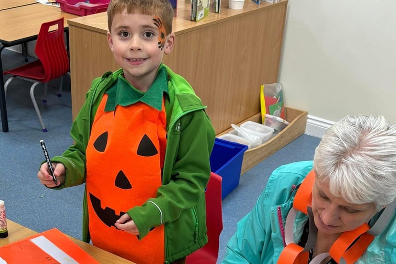 Halloween crafts at the Walcott School event. Photo supplied