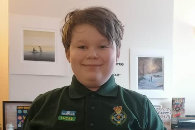 Lucas Artiss is walking 30,000 steps a day throughout March