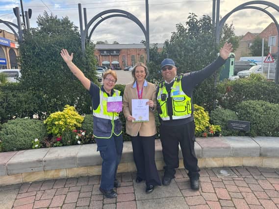Centre Manager, Melissa Clement, middle, with Danny Gains and Susan Parr from the centre team