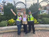 Centre Manager, Melissa Clement, middle, with Danny Gains and Susan Parr from the centre team