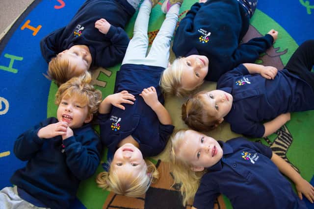 Children at St Hugh's School.
