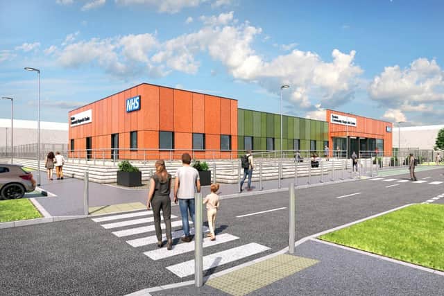 Images submitted as part of the application for a Community Diagnostic Centre in Boston.