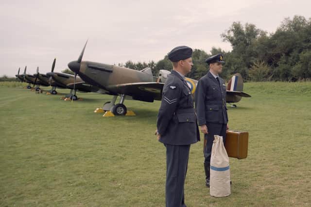 Another scene showing some of the digital graphics employed to increase the number of aircraft in the film. Photo: Tin Hat Productions