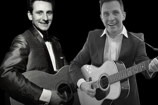 Top British jazz and blues musician Warren James, right, will be telling the Lonnie Donegan Story at Louth Jazz Club. Image: Warren James