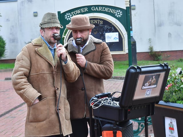 Comical commentators entertained the crowds at Tower Gardens