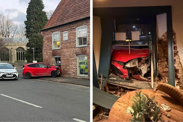 Photographs shared with The Standard by The Old King's Head, Kirton, showing the damage to the building.