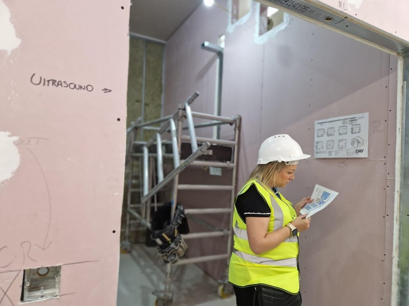 Guests were given a plan to help them visualise the finished development.