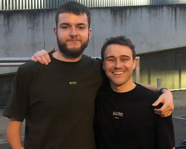 Connor Boyfield with Paralympian star Ollie Hynd.