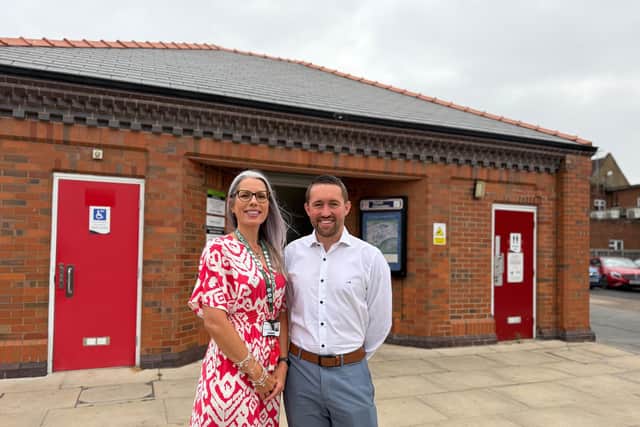 Work has officially begun on a new Changing Places facility at the Roseway car park public toilets in Gainsborough.