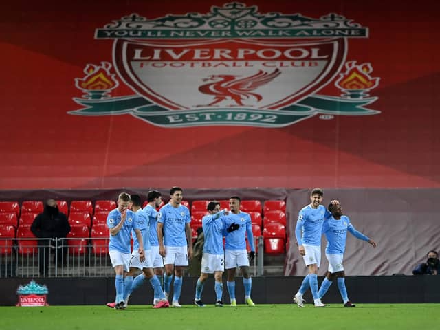 Champions Liverpool are now well off the pace after defeat to Man City  (Photo by Laurence Griffiths/Getty Images)