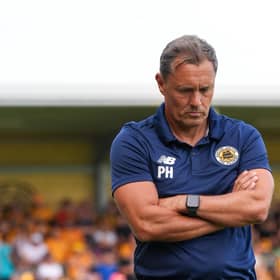 Boston United manager Paul Hurst. Photo by Alex Mather Photography.