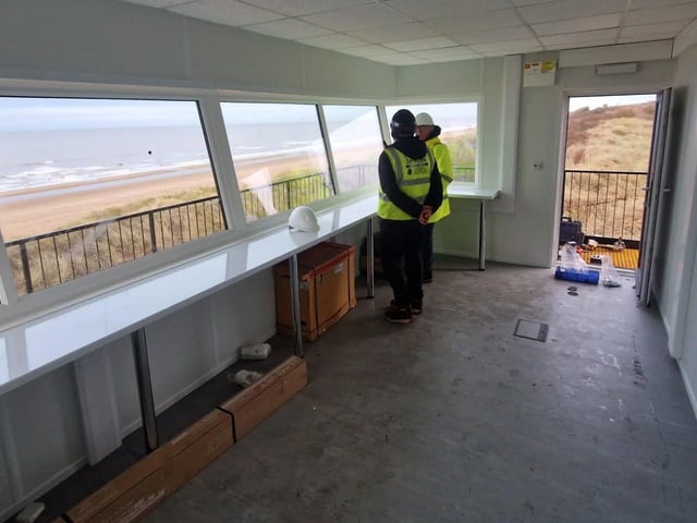 INstallation and fitting out in progress. The station should be open by January 16, according to NCI Mablethorpe. Photo: NCI Mablethorpe