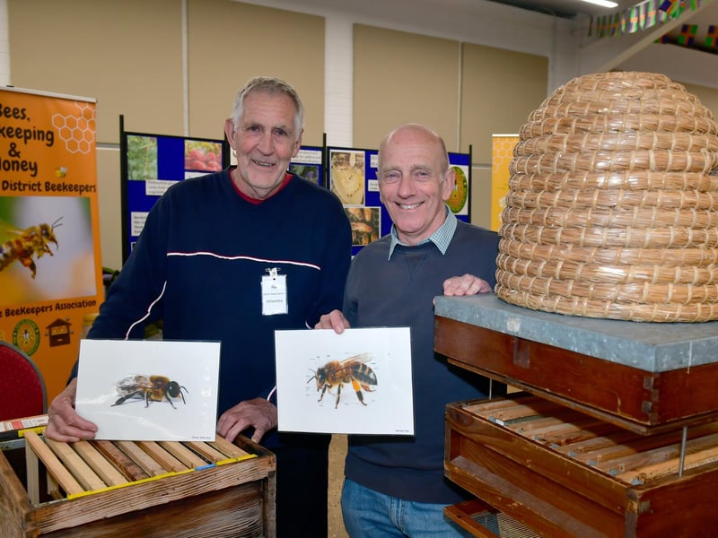 Pictured (from left) Michael Seal and Neil Duff of Market Rasen District Beekeepers