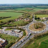 Some extra overnight resurfacing work is needed to bring Holdingham Roundabout up to standard. Photo: LCC