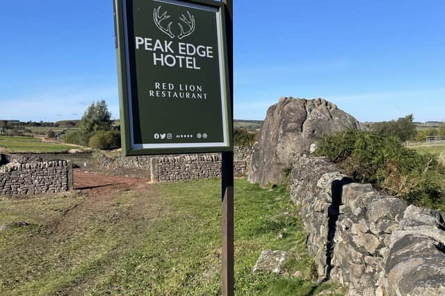 The Peak Edge Hotel is perched above the historic market town of Chesterfield. Image: Peak Edge Hotel