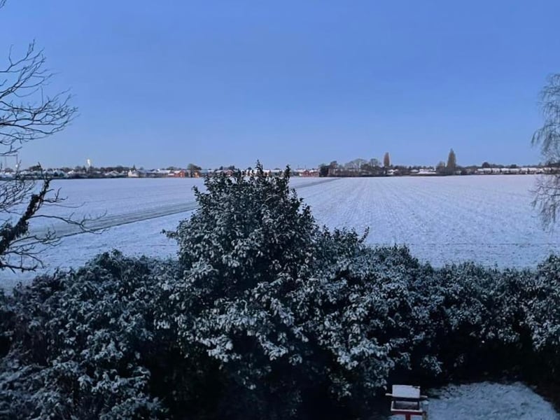 The scene at Rochford Tower Lane, Boston, courtesy of Paula Ground.
