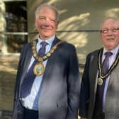 New North Kesteven District Council chairman Coun Andrew Hagues (left) and vice-chairman Coun Chris Goldson. Photo: NKDC