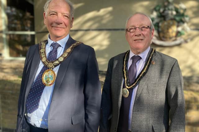 New North Kesteven District Council chairman Coun Andrew Hagues (left) and vice-chairman Coun Chris Goldson. Photo: NKDC